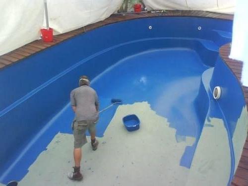 Краска для бетонного бассейна