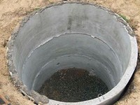 устройство сливной ямы из бетонных колец