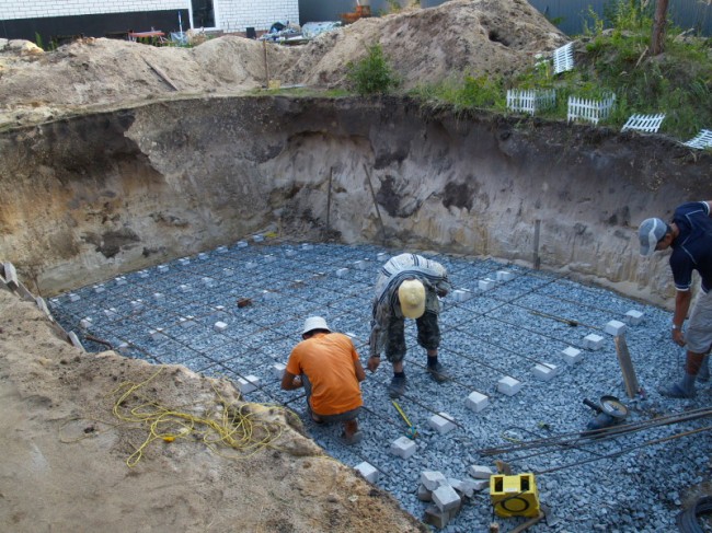 Технология строительства бетонного бассейна для дачи своими руками