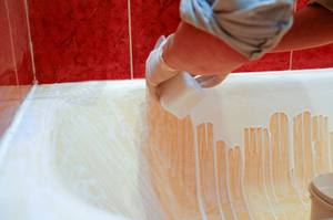 Подготовительные работы для реставрации ванны жидким акрилом
