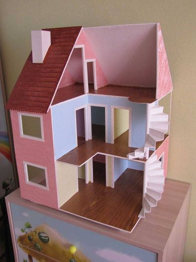 Инструкция как сделать кукольный домик из фанеры