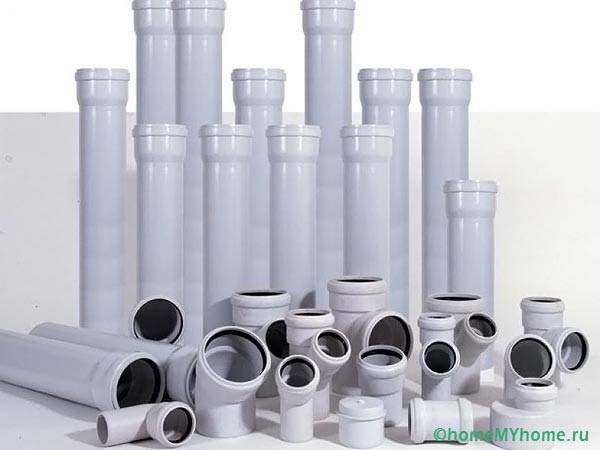 Пластиковые трубы для устройства канализации