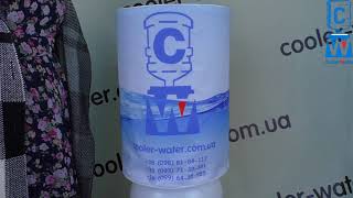 Обзор Чехол на бутыль 19л для кулера воды или помпы. Защита воды от солнца и приятный внешний вид