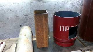 Ракетная печь для отопления гаража