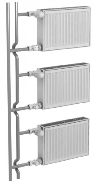 схема подключения стальных радиаторов отопления