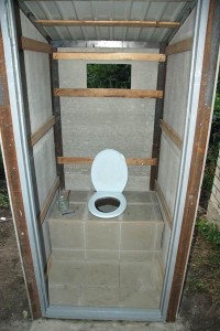 туалет из шифера