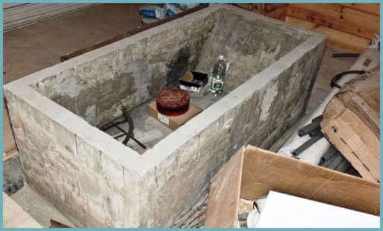 отделка ванны из бетона